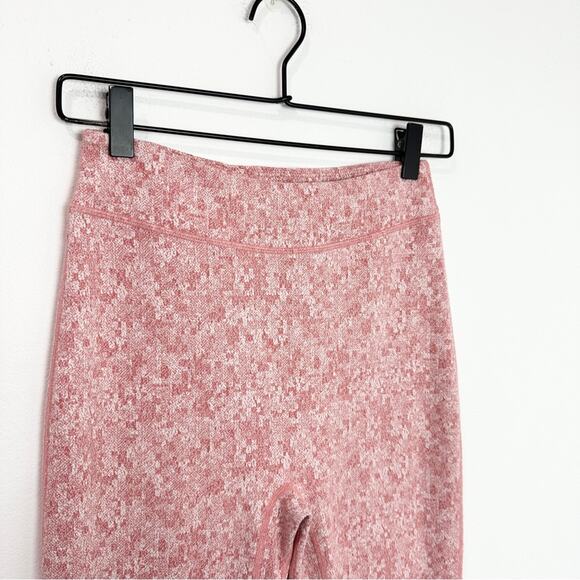 Gymshark Fleur Moroccan Pink Brick Marl Texture Legging Medium Athletic Sporty - Picture 3 of 6